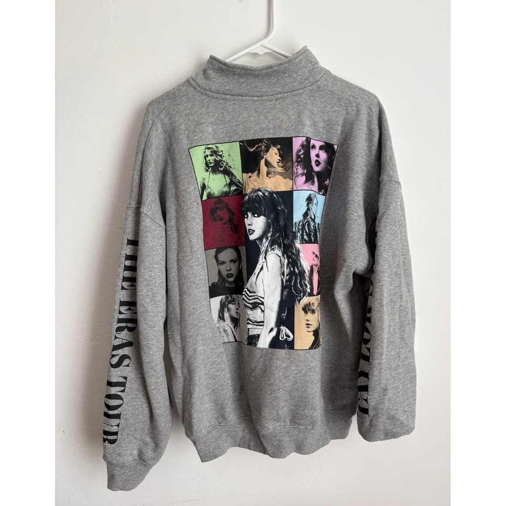 Taylor Swift The Eras Tour Quarter Zip Pullover Concert Merch Lover Swiftie Chic